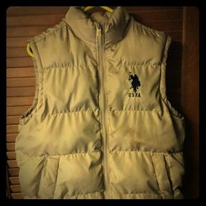 U.S. Polo Assn. Gold Puffer Vest